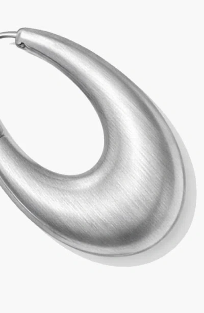 Yoj Eclipse Mini Hoops In Silver