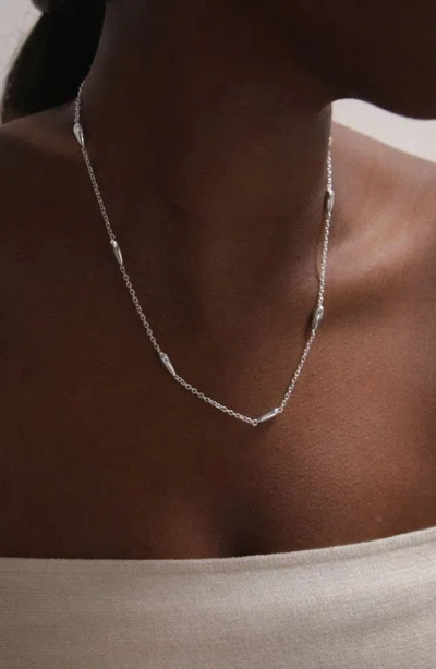 Yoj Eos Flow Necklace In Silver