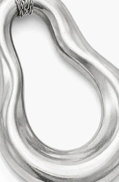 Yoj Nova Wave Necklace In Silver