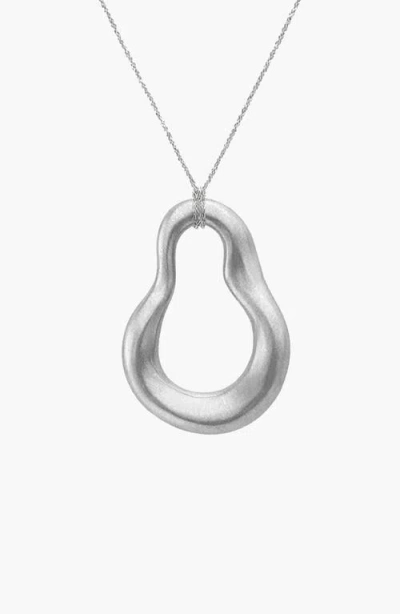 Yoj Nova Wave Necklace In Silver