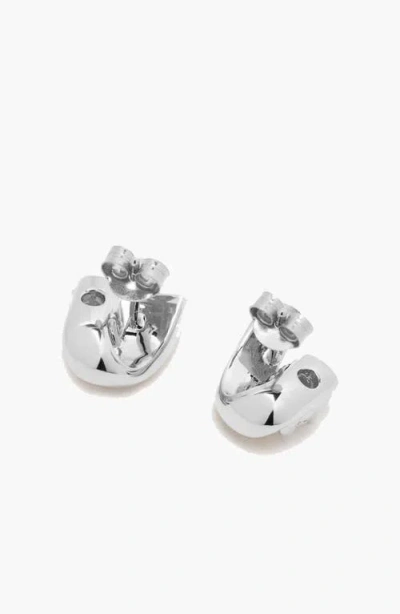 Yoj Afar Stud Earrings In Silver
