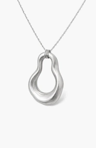 Yoj Nova Wave Necklace In Silver