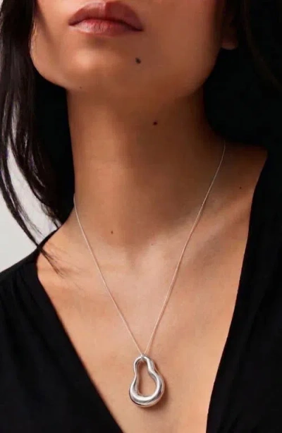 Yoj Nova Wave Necklace In Silver
