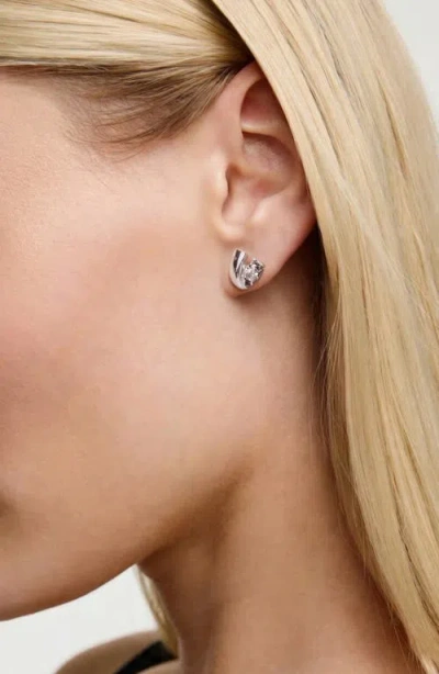 Yoj Afar Stud Earrings In Silver