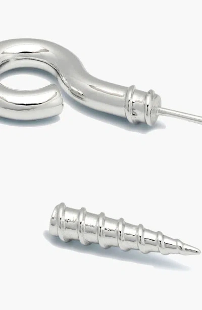 Yoj Screw Stud Earring In Silver In Silver