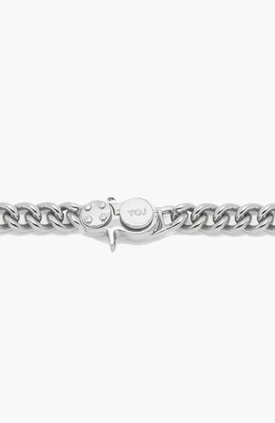 Yoj Loop Curb Chain Bracelet In Silver