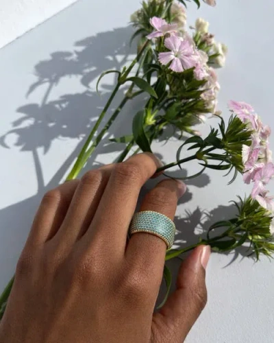 Native Gem Billionaire Ring In Blue