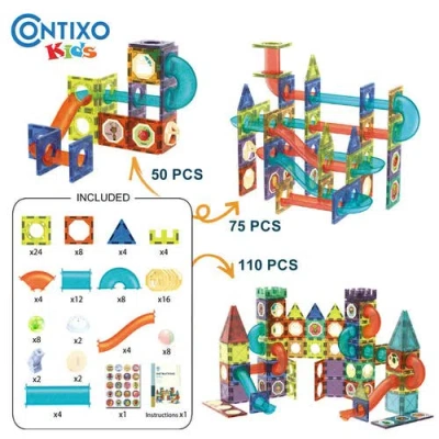 Contixo Marble Run Blocks In Multi