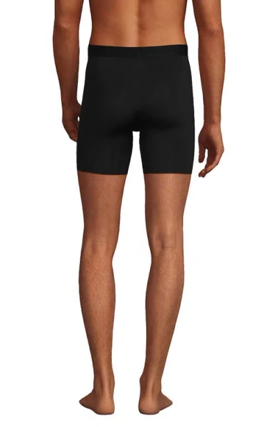 Lands' End Flex Performance Boxer Brief 3 Pack In Black