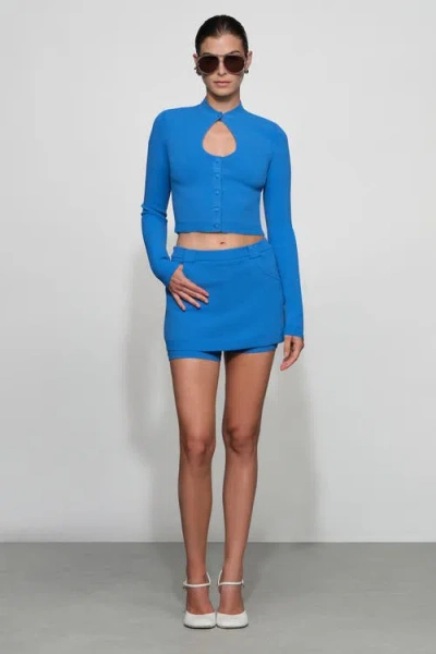 Et Ochs Dev Knit Skort In Blue