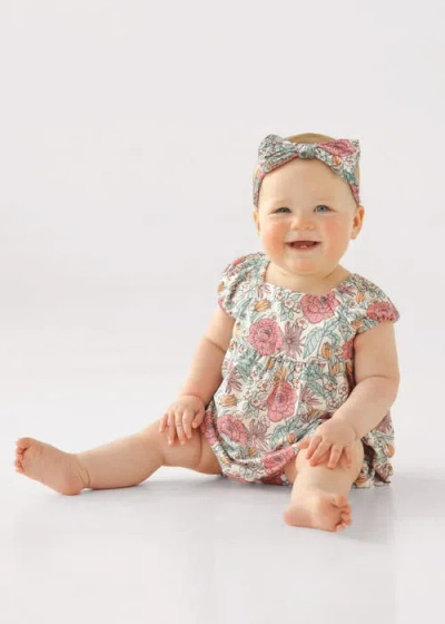 Mabel + Honey April Cap Sleeve Romper In Multi