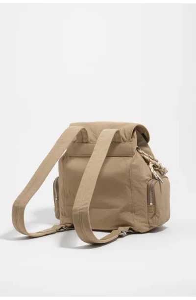 Bimba Y Lola Nylon Multi-pocket Backpack In Brown