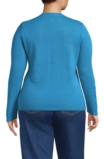 Lands' End Cashmere Sweater In Blue