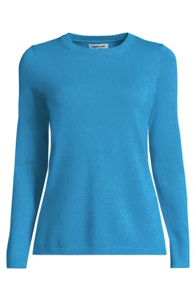 Lands' End Cashmere Sweater In Blue