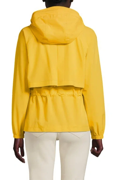 Lands' End Squall Packable Rain Jacket In Yellow
