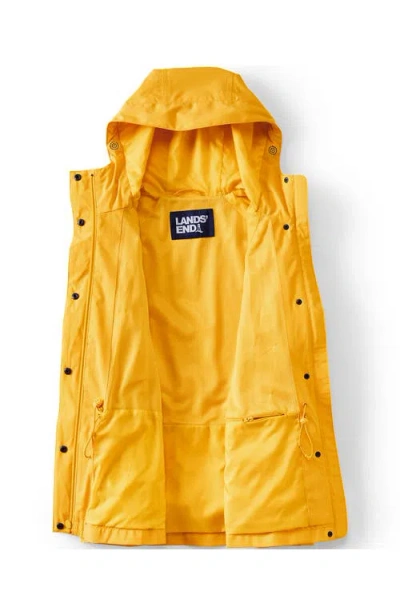 Lands' End Squall Packable Rain Jacket In Yellow