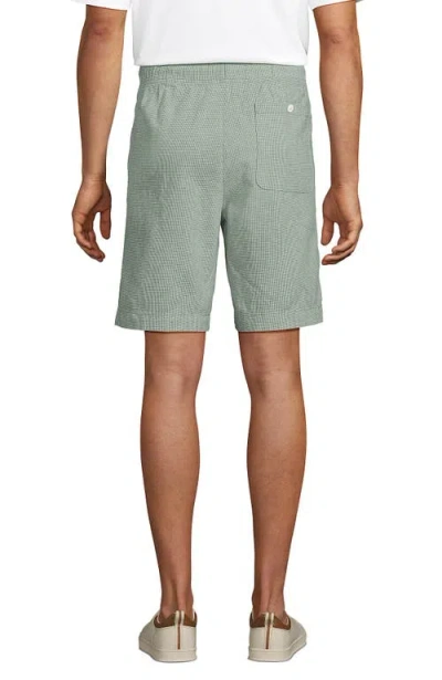 Lands' End 9" Pull On Deck Shorts In Green
