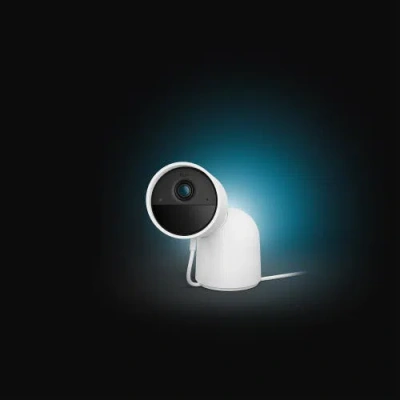 Philips Hue Secure Wired Security Camera With Desktop Stand In White