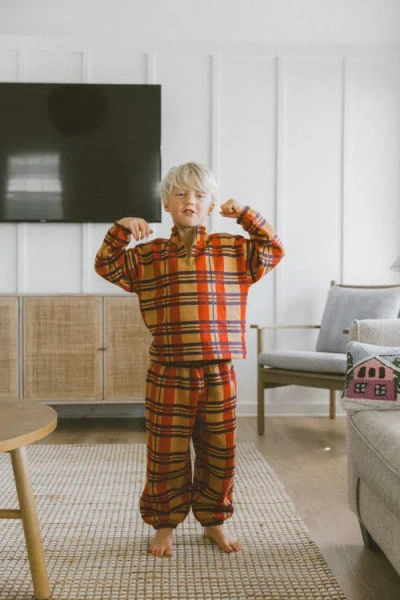 Winnie + Crew Brooks Quarter-zip Set In Multi