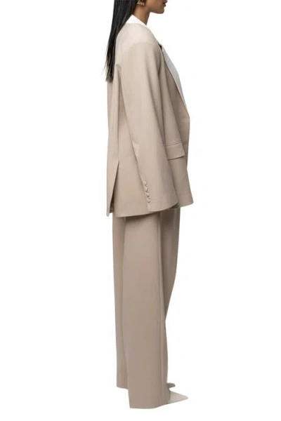 Jluxlabel Command Oversized Blazer In Brown