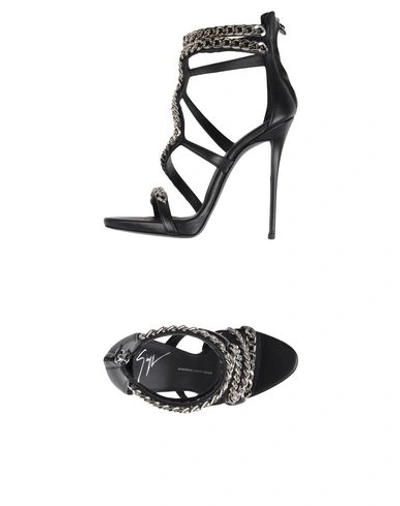 Shop Giuseppe Zanotti Sandals In ブラック