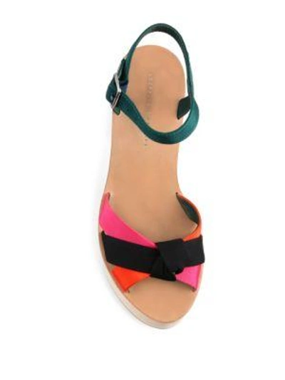 Shop Loeffler Randall Elsa Colorblock Clogs In Multi