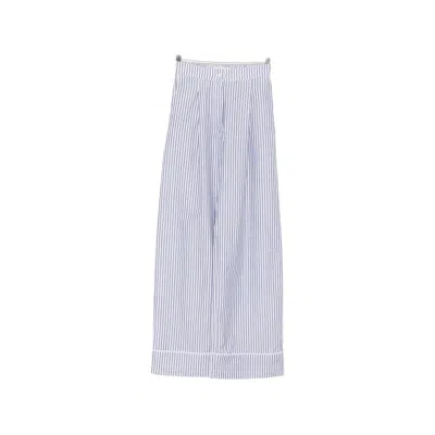 Riviera® Striped-pattern Pants In Blue