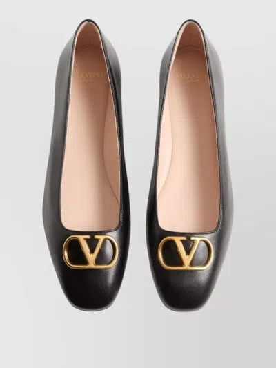 Valentino Garavani Valentino Vlogo Signature Leather Ballerina Flat In Multi