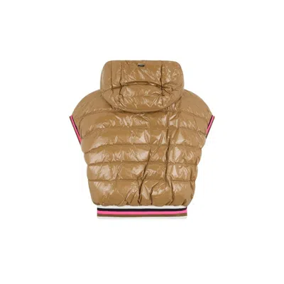 Herno Down Vest Jacket In Brown