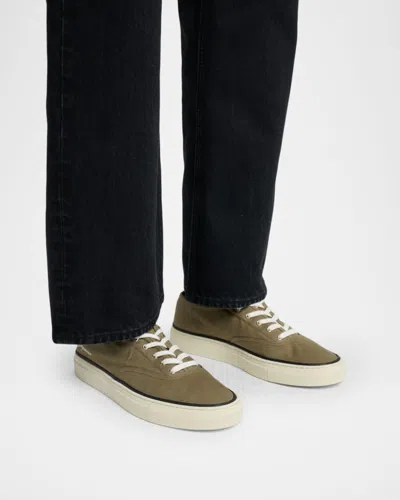 Jacquemus Cotton Low-top Sneakers With Embroidered Logo In Brown