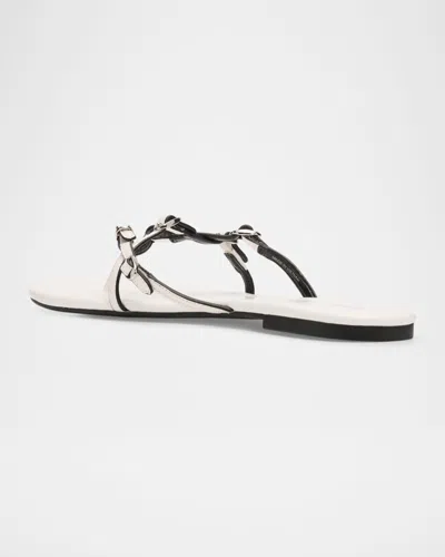 Marc Jacobs The Leather Kiki Thong Sandals In White