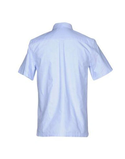 Shop Carven Solid Color Shirt In Sky Blue