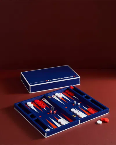 Jonathan Adler Le Backgammon Set In Blue