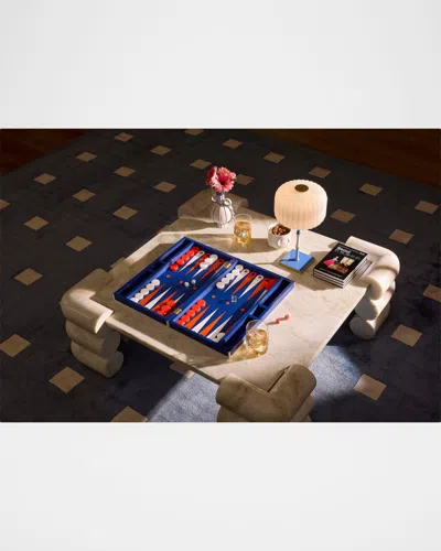 Jonathan Adler Le Backgammon Set In Blue