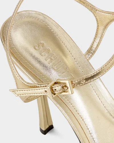 Schutz Maxine Platform Sandal In Gold