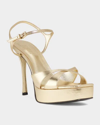 Schutz Maxine Platform Sandal In Gold