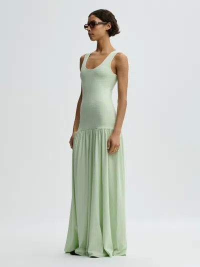 By Malene Birger Marcielle Gathered Sleeveless Dress In Gray