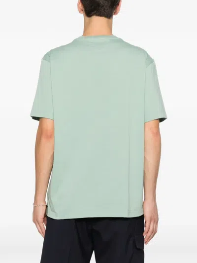 Ferrari Cotton T-shirt With Embroidered  Logo In Green