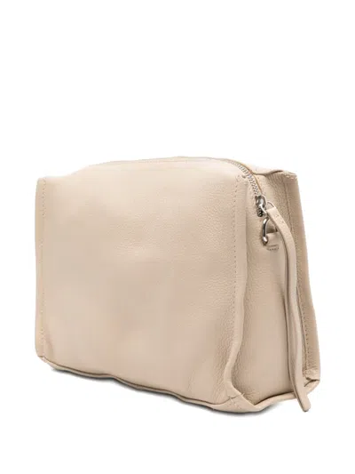 Cromia Leather Cross Body Bag In Neutral