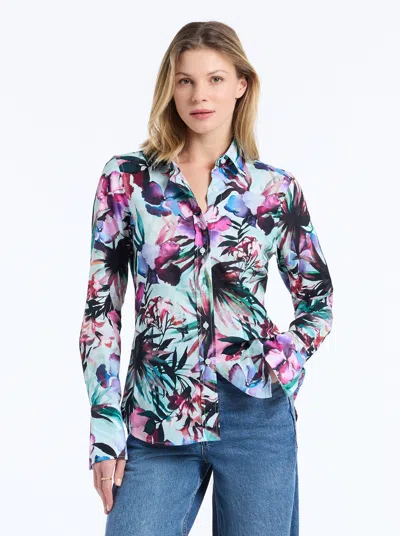 Robert Graham Priscilla Long Sleeve Woven Shirt In Multi