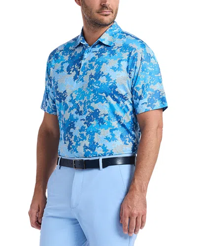 Robert Graham Parkston Ice Camo Polo Shirt In Blue