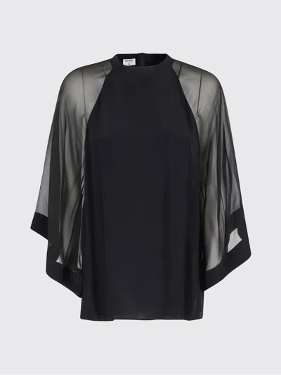 Filippa K Sheer Raglan Blouse In Black