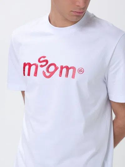 Msgm Logo-print T-shirt In Multi