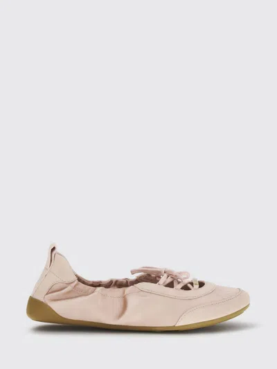 Chloé Kick Leather Ballet Flats Round Toe In Pink