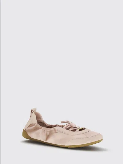 Chloé Kick Leather Ballet Flats Round Toe In Pink