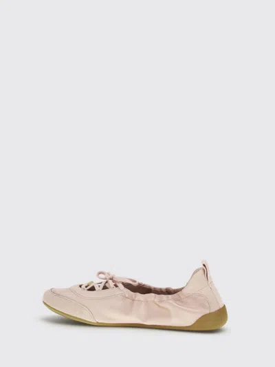 Chloé Kick Leather Ballet Flats Round Toe In Pink