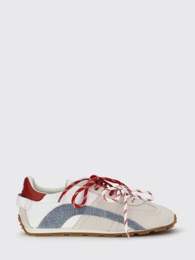 Dsquared2 Beige Dc-642 Maple Leaf Sneakers In White
