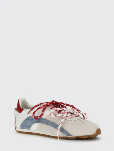Dsquared2 Beige Dc-642 Maple Leaf Sneakers In White