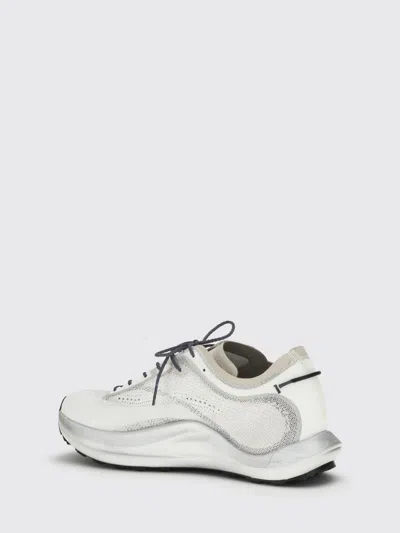 Roa White Fabric Athletic Sneakers In White