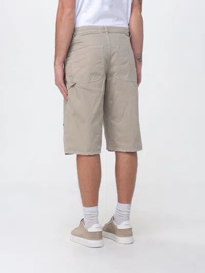 Msgm Shorts Men  In Gray